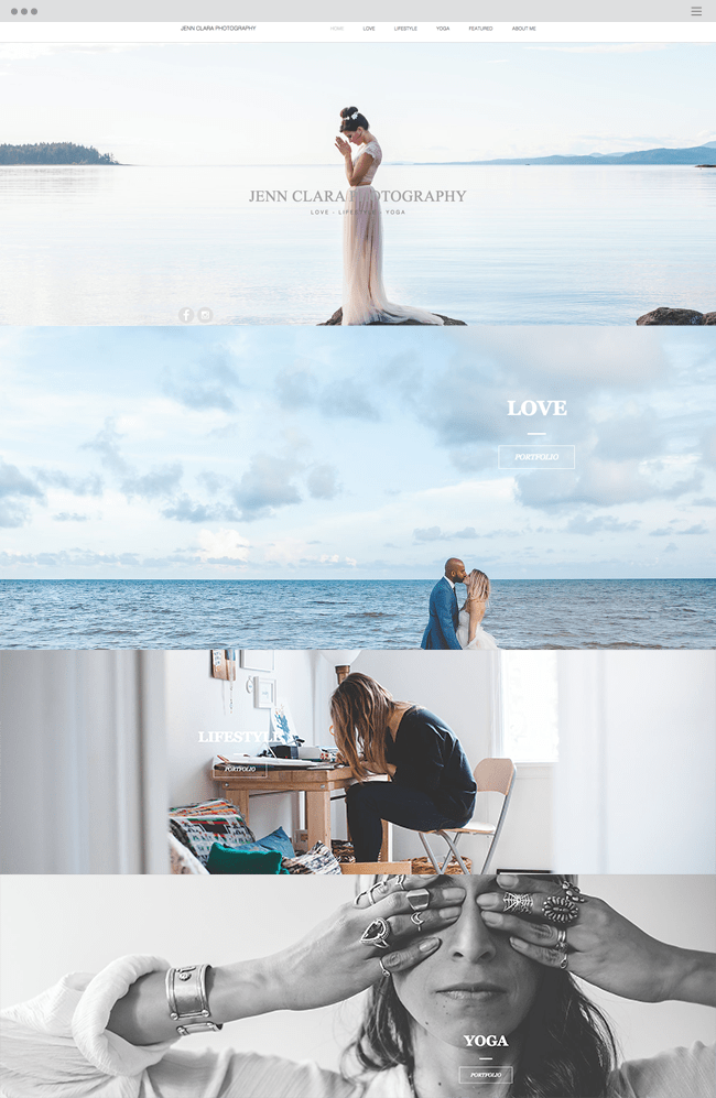 Amazing Portfolio sites Created With Wix