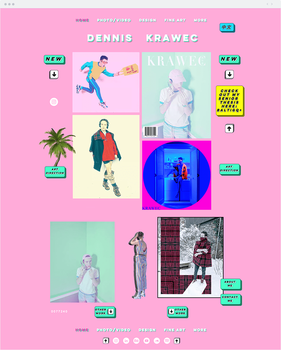 Dennis Krawec Wix website