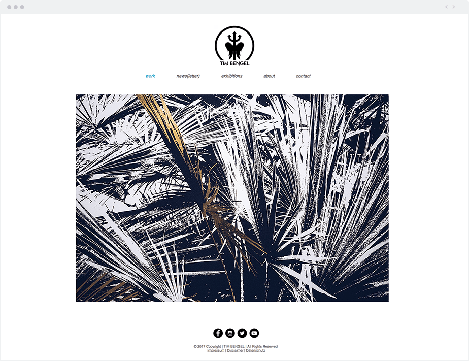 Tim Bengel Wix website