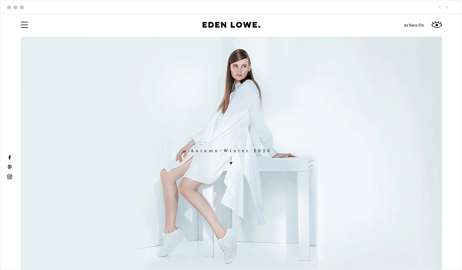 Voorbeeld van hoe witruimte de betrokkenheid van gebruikers op de website kan vergroten