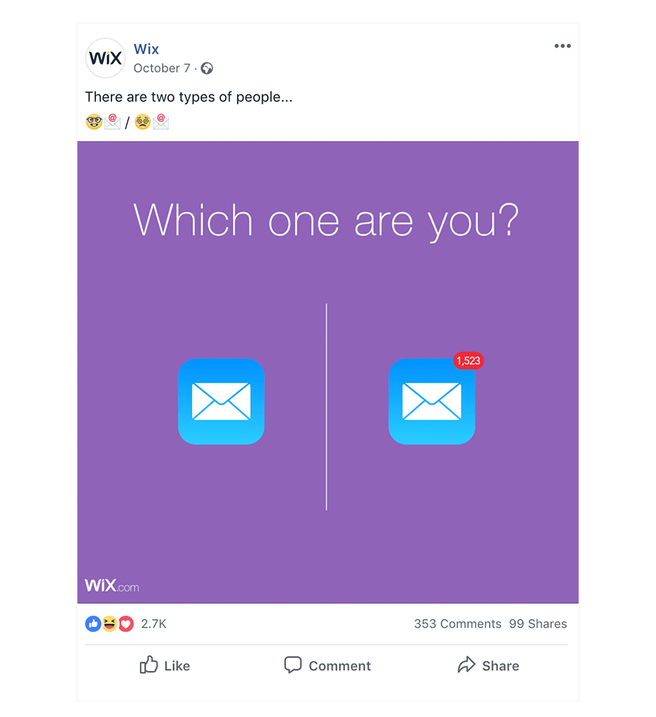 Facebook Post Example
