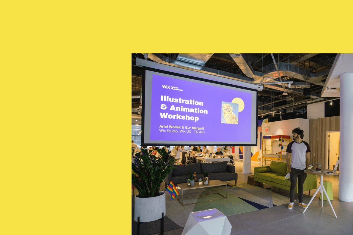Illustration and Animation workshop at Wix Design Playground