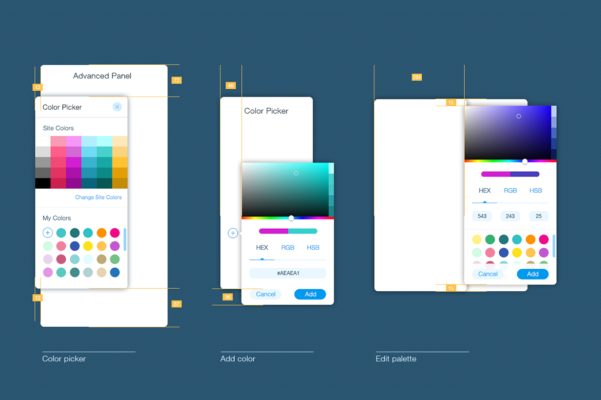 Planning panel position in UI/ UX design