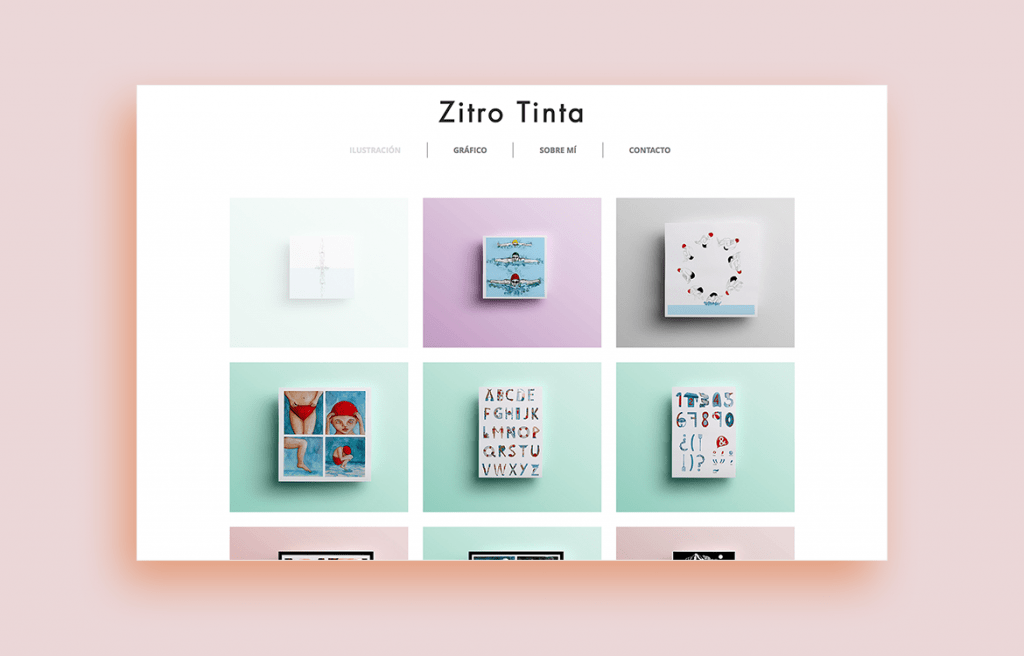 Graphic design online portfolio example