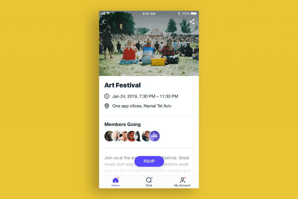 Sticky button design on mobile
