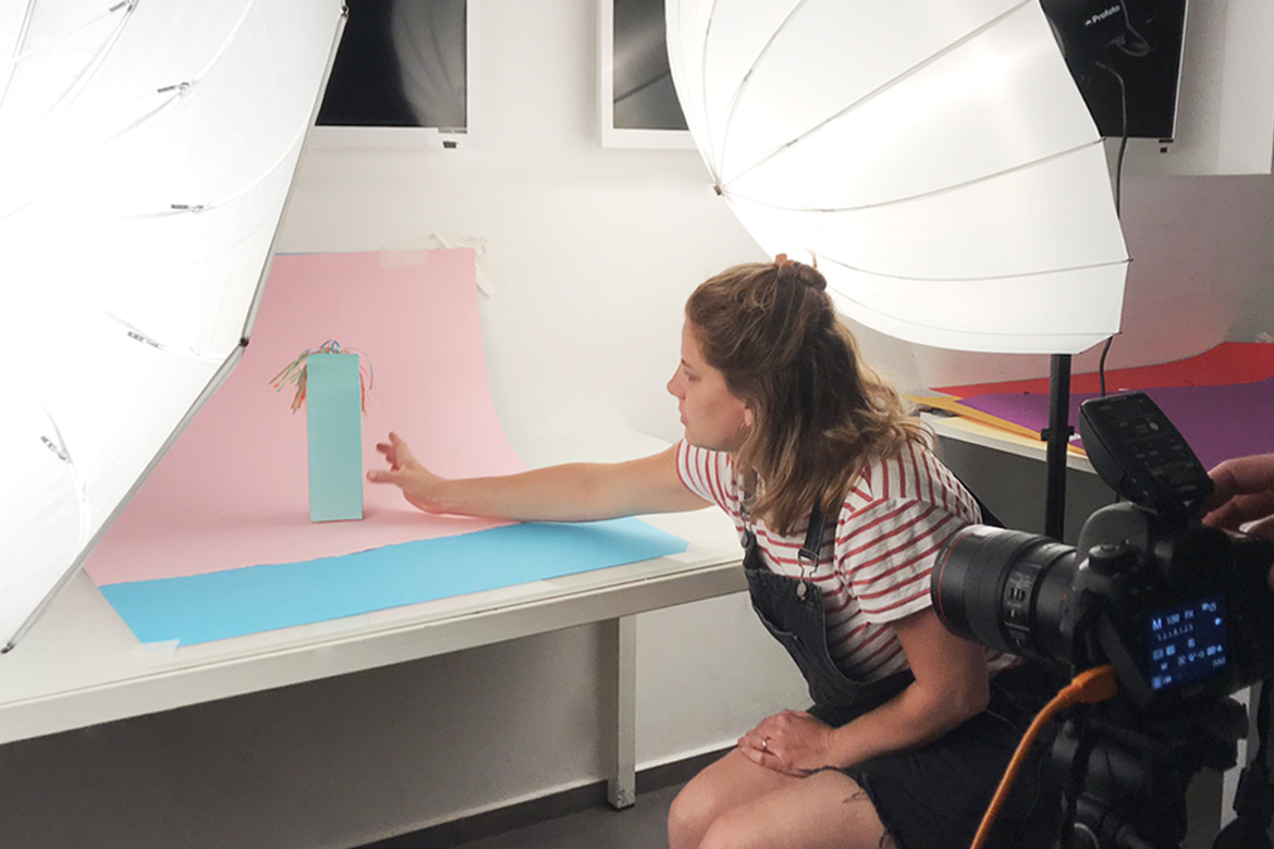 Product photography behind-the-scenes