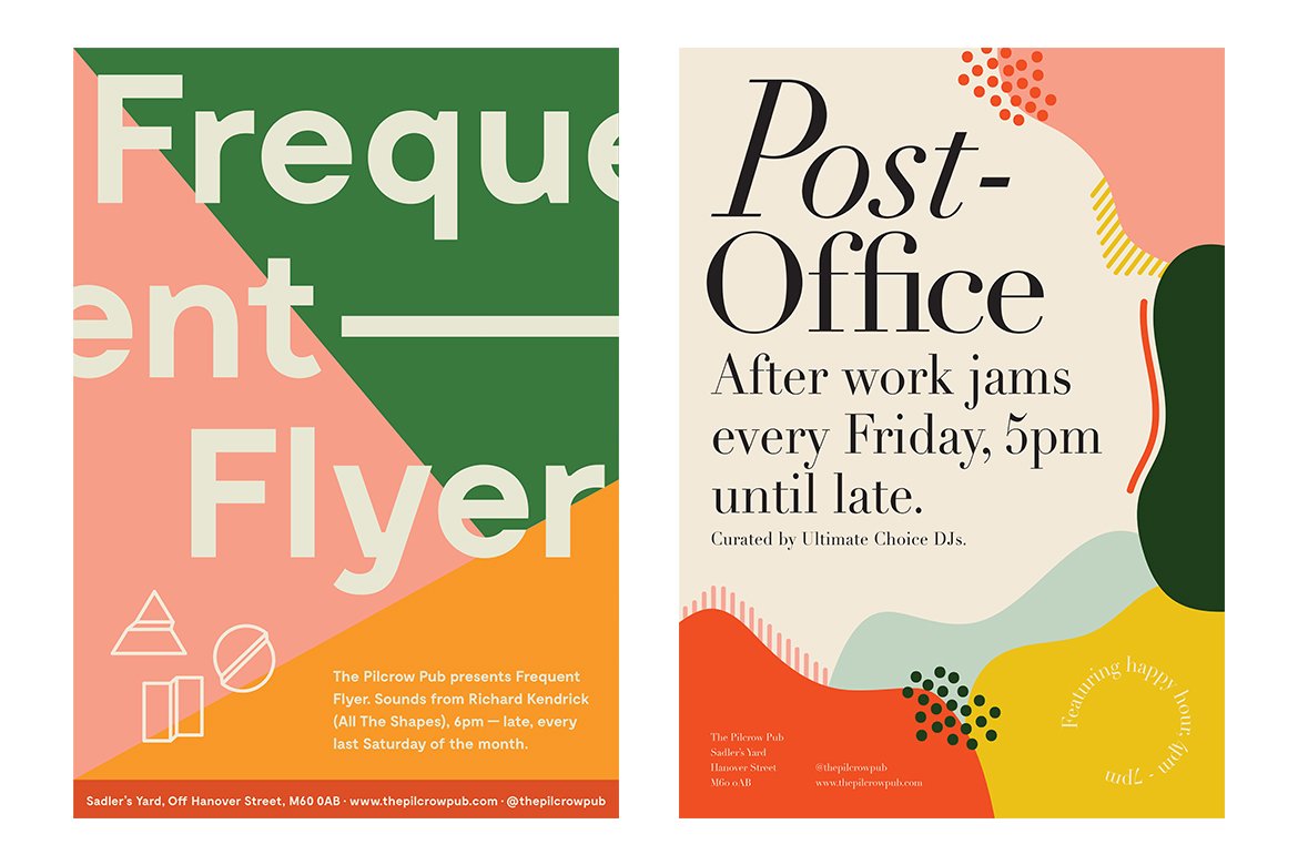 Font pairings. Poster design by Hannah Valentine