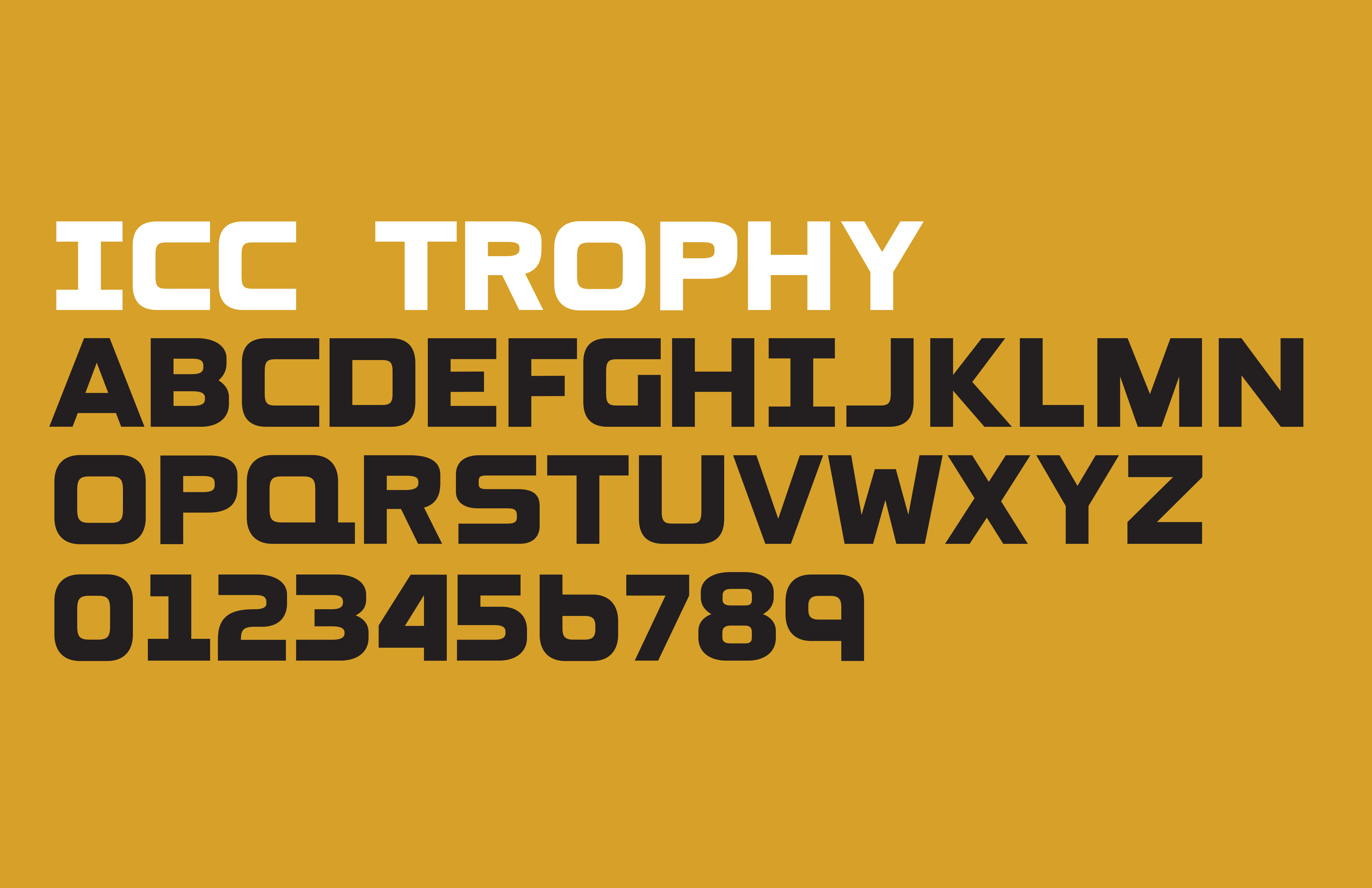 The 2019 International Champions Cup logo and custom font designed by Alex Center