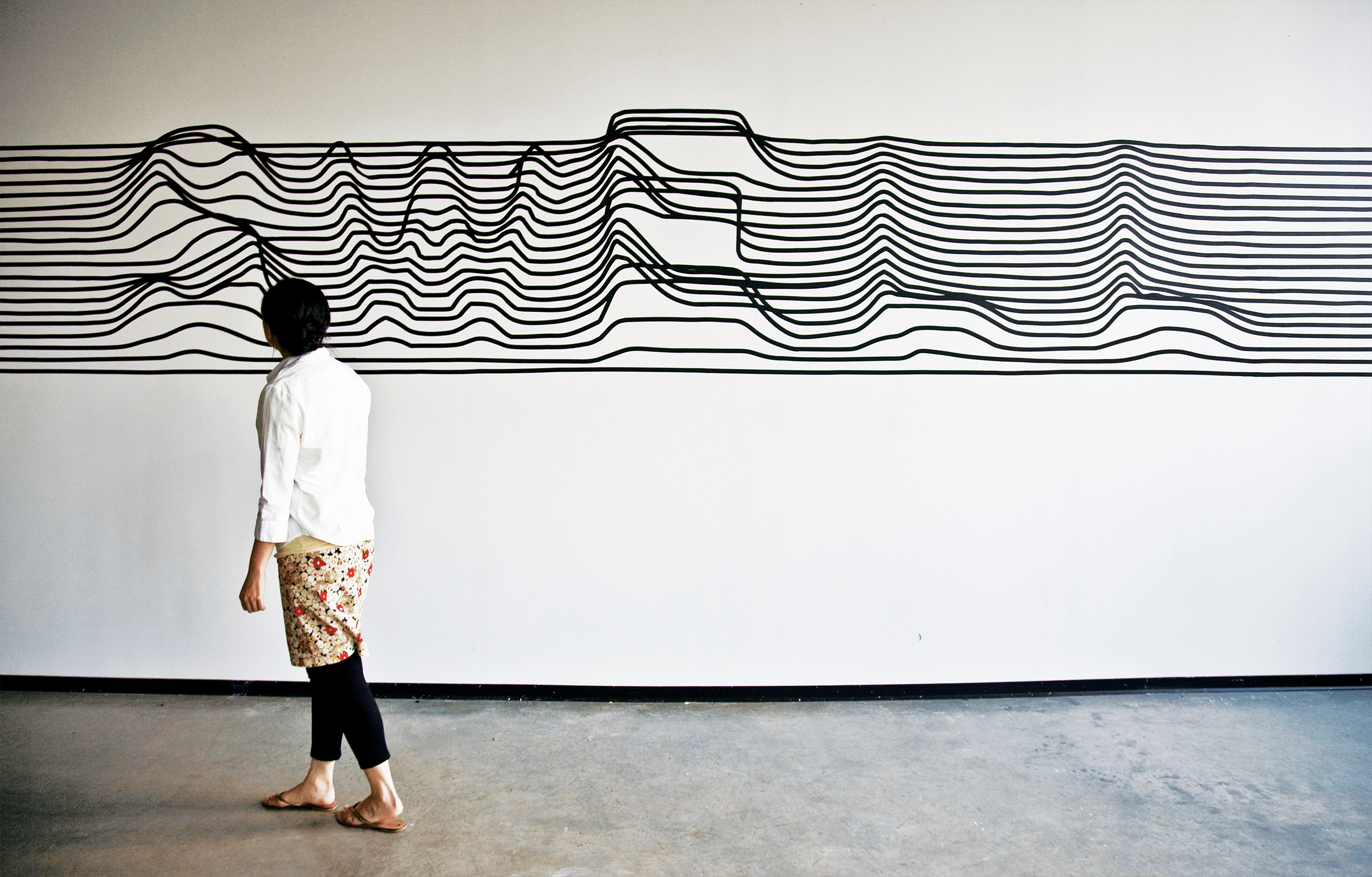 Exhibition view of Swell by Synoptic Office