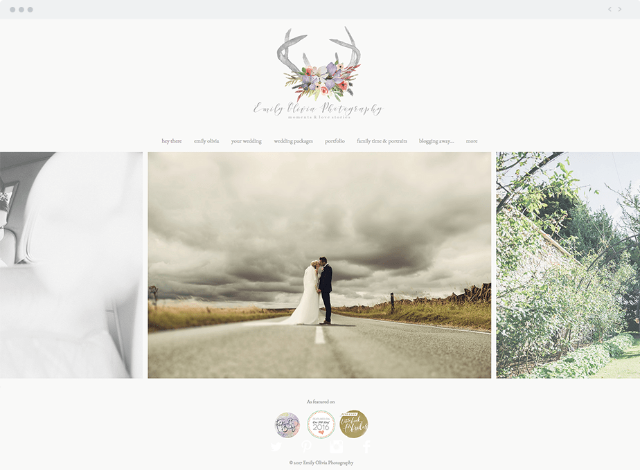 20 Wedding Photographers With Outstanding Websites Stunning Wix Online Portfolio By Wedding Photographer Emily Olivia