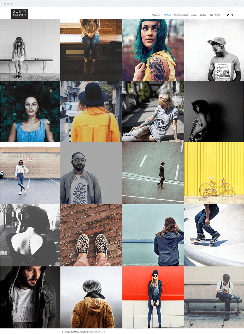 websites templates for photographers