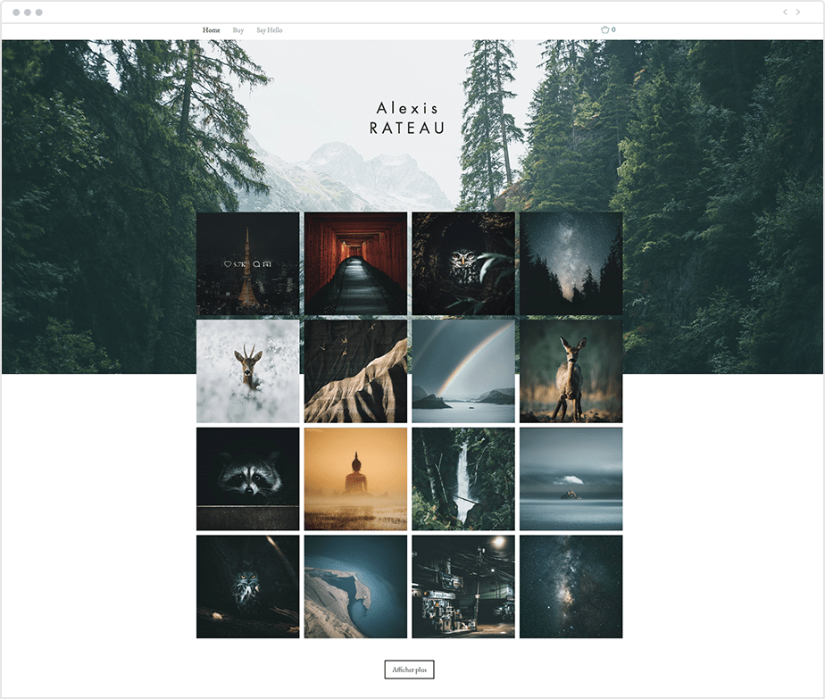 esthetische Instagram-feed als portfolio