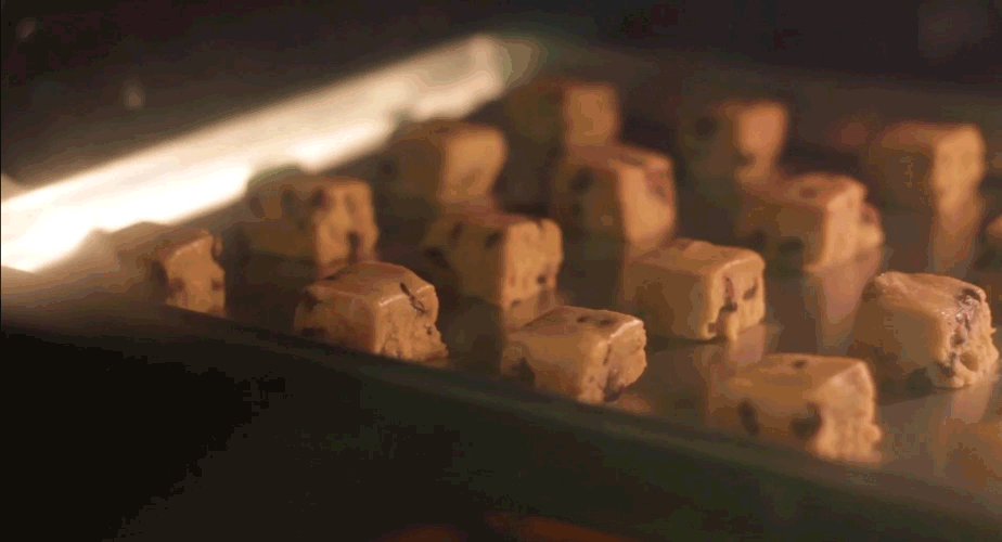 koekjes bakken in oven gif